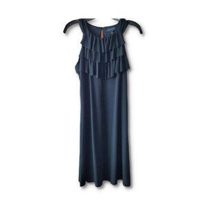 🏆301 Enfocus Studio Black Ruffle Sleeveless Dress